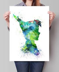 Peter Pan Des Fleurs De Cerisier Claudine Nursery Decor Art Etsy Disney Wall Art Baby Art Disney Print