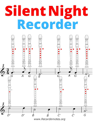 Silent Night Recorder Notes Learn To Play It Recorder Songs Recorder Sheet Music Song Notes