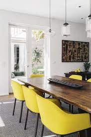 Rt Edgar Mayfield Ave Wp007 C Tara Pearce Est Magazine Dining Room Design Yellow Dining Chairs Home