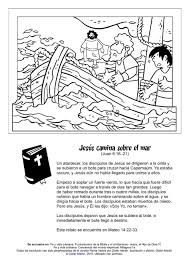Plus, it's an easy way to celebrate each season or special holidays. Coloring Page Miracles In The Bible Jesus Walks On The Sea Rincon De Las Maravillas