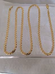 Exquisite 14k Solid 585 Fine Real Gold Interlocking Turkish Etsy Chain Link Necklace Solid Gold Necklace Gold