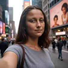 Mona Lisa after 2 weeks in Italy 😂😍