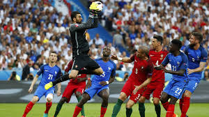 Cristiano ronaldo taken off on stretcher off in first half. Euro 2016 Final Portugal 1 0 France Full Time Rt Sport News