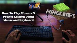 How To Play Minecraft Pocket Edition Using Mouse And Keyboard Mcpe Tutorial Youtube