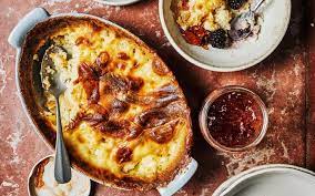 Baked Rice Pudding With Quince Jelly And Blackberries Recipe The Telegraph Baked Rice Food Baked Beans On Toast
