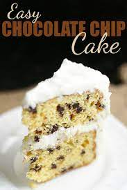 Beat all ingredients in mixer on high speed for 2 minutes. Easy Chocolate Chip Cake Recipe Rose Bakes
