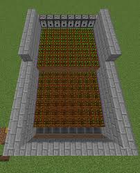 This Semi Automatic Farm Makes Harvesting Crops In Minecraft A Breeze Minecraft Farm Minecraft Creations Minecraft Blueprints