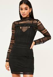 Missguided Black Lace Frill Detail Bodycon Dress Women Dress Online Womens Dresses Cute Dresses