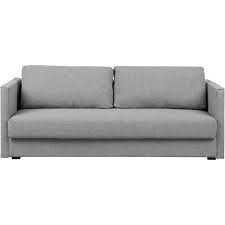 Black sola sleeper and storage futon. Fabric Sofa Bed Convertible Sleeper With Storage Removable Cushions Grey Eksjo
