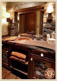 Shop for cabin decor, cabin bedding, rustic lighting, wildlife wall art, lodge style decor, rustic furniture, and rustic bathroom accessories at the cabin shop. 70 Best Rustic Cabin Bathroom Ideas Cabin Bathrooms Rustic Bathrooms Rustic House