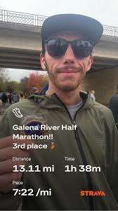 Galena river road half marathon personal record