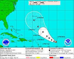 Videos Charts Of Hurricane Igor Bermuda Weather