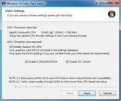 Codecs are needed for encoding and decoding (playing) audio and video. Windows 10 Codec Pack