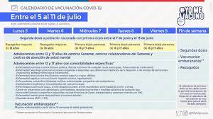 Afecta al corazón el científico eric topol pide que se investiguen los casos muy raros de miocarditis y. Ministerio De Salud On Twitter Revisa El Calendario De Vacunacion Contra Covid 19 Para La Semana Del 5 Al 11 De Julio Mas Detalles Aqui Https T Co K4jrdr5sld Yomevacuno Https T Co Fozxihxceb