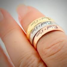 Personalized Engagement Ring Couple Promise Name Ring Customize Rose Gold Ring Na Wedding Rings Sets Gold Personalized Wedding Rings Rose Gold Wedding Bands