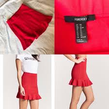 Check spelling or type a new query. Forever 21 Skirts Forever 2 Red Ruffle Mini Skirt Poshmark