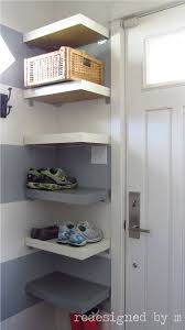Shoe Shelves Made From Lack Tables Ikea Hack Planq Studio Shoe Shelves Shoe Storage Small Space Shoe Shelf Ikea