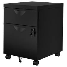 Indiana desk company two drawer file cabinet. Erik Drawer Unit W 2 Drawers On Casters Black 16 1 8x22 1 2 Ikea