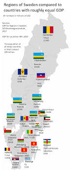 Fortalesa de vaxholm a l'arxipèlag d'estocolm. Karta Over Sveriges Lan Jamfort Med Lander Med Liknande Bnp Vad Rika Vi Ar Sweden