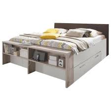 Bett In Eichefarben Weiss Bett Bett 180 Schlafzimmer