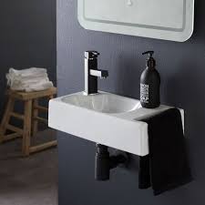 Lave main sur wc suspendu. Lave Mains Suspendu Avec Porte Serviette Dallas