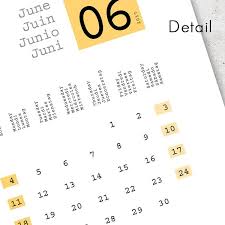 Modern Wall Calendar 2017 In English French Spanish By Mollyheyer Wall Calendar Calendar 2017 Modern Wall