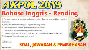 Maybe you would like to learn more about one of these? Bahasa Inggris Pembahasan Soal Akpol Akmil Latihan 2019 Youtube