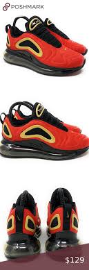 Nike Air Max 720 W University Red Gold In 2020 Gold Nike Air Max Nike Air Max Nike Air