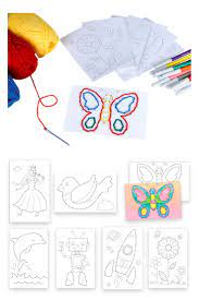 cartes a broder et colorier 7 assorties kits mercerie 10 doigts broderie fruits de l&#x00027;esprit imprimables