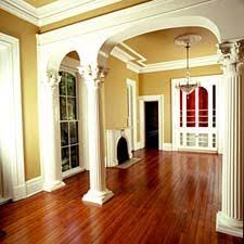 Interior Round Columns Project Photos Polyclassiccolumns Com Interior Columns Architectural Columns Luxury Living Room