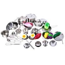 Stainless steel olla pots cooking, cooking pan png. 25pcs Stainless Steel Kids Kitchen Cooking Utensils Mini Kitchen Tools For Children Cosplay Playing And Pretending Walmart Com Walmart Com