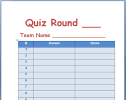 I played in a trivia night once where the theme was cardinal directions. 21 Free Quiz Templates Word Excel Formats