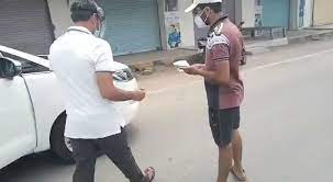 Ias officer ranbir sharma said the man was using a fake vaccination slip to move around during the lockdown. Zq0u8yp5b7lhm
