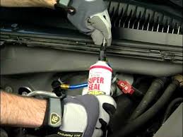 Now you won't feel cheated and your money won't go on waste. How To Repair A Vehicle A C Leak With R134a Super Seal Youtube
