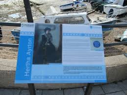 As a married woman she had no legal existence in british law! Hertha Ayrton Historical Marker