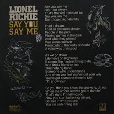 Lionel Richie Say You Say Me Vinil Records