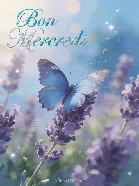 🦋 Bon mercredi - Image gratuite - JolieCarte