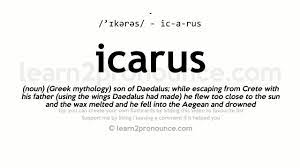 Simply select a language and press on the speaker button to listen to the pronunciation of the word. Icarus Pronunciation And Definition Youtube