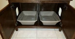 Just like any other cat, every large cat should have two litter boxes. Odor Free Double Cat Litter Box Cabinet Ideal For Multiple Cats Holds Two Cat Trays Divided Made I Litter Box Furniture Cat Litter Box Furniture Litter Box