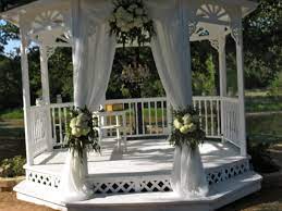 Different Color Tulle And Have The Lanterns In The Spots The Flowers Are Here Maybe Gazebo Wedding Gazebo Wedding Decorations Gazebo Decorations