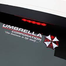 umbrella corporation car sticker car stickers resident evil umbrella