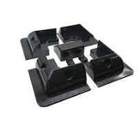 Factory Price Plastic ABS Solar Panel Corner Mount for RV Caravan Solar  Mounting System Black Bracket