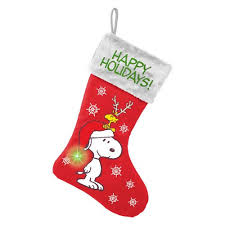 Snoopy peanuts snoopy christmas pjs pajamas boys sizes 4 6 8 10 woodstock. Peanuts Snoopy Happy Holidays Large Light Up Stocking Buy Online In Angola At Angola Desertcart Com Productid 70760748