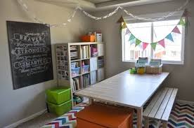 Think outside of the box when creating a small classroom space. 15 Inspiring Homeschool Room Ideas For Small Spaces
