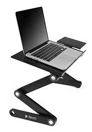 Amazon Com Executive Office Solutions Portable Adjustable Aluminum Laptop Desk Stand Table Vented W Cpu Fans Mouse Laptop Desk Stand Laptop Desk Laptop Stand