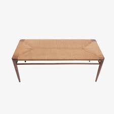Free shipping for many products! Hand Woven Rush And Walnut Bench By Smilow Furniture 44 60 Regeneration