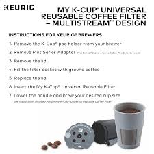 Brewing your favorite ground coffee is easier than ever; Keurig My K Cup Original Single Stream Design Reusable Ground Coffee Filter Bed Bath Beyond