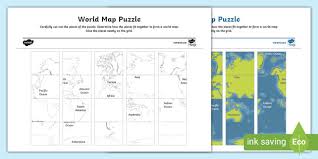 Are you a seasoned puzzler or are you just discovering this relaxing past time? Puzzle Template World Map Social Studies Twinkl Usa