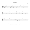 Music notation created and shared online with flat 1