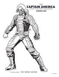 6 Captain America The Winter Soldier Coloring Sheets To Keep Everyone Occupied Until April 4th Captainamerica The Wi Le Soldat De L Hiver Soldat Coloriage